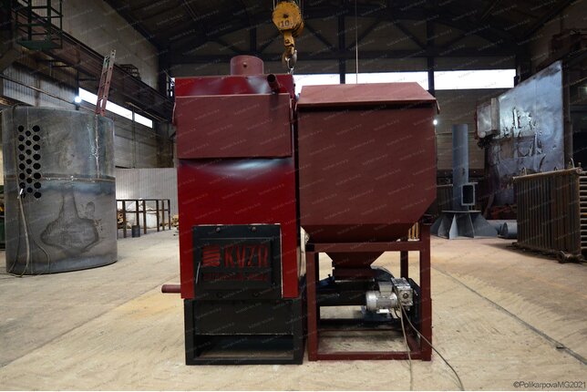 Производство автоматического пеллетного котла 200 кВт