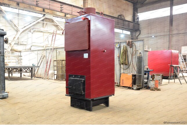 Котел 300 кВт твердотопливный водогрейный