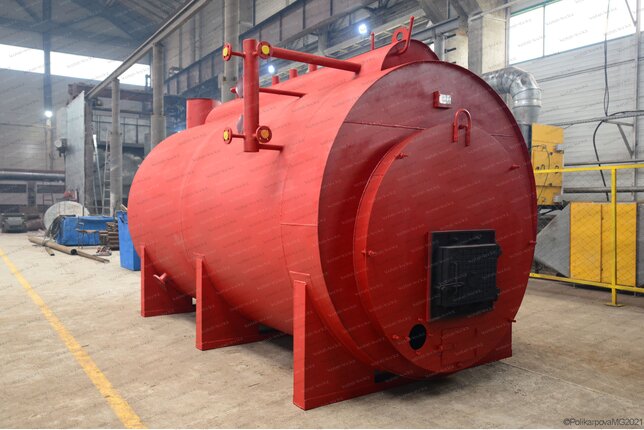 Паровой жаротрубный котел 1.2 тонн пара в час 170 С